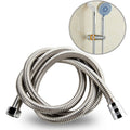 1.5m G1/2 Inch Flexible Stainless Steel Showerhead Hose Pipe Compact Anti Burst Bath Water Pipe, 1.5m (Compact)