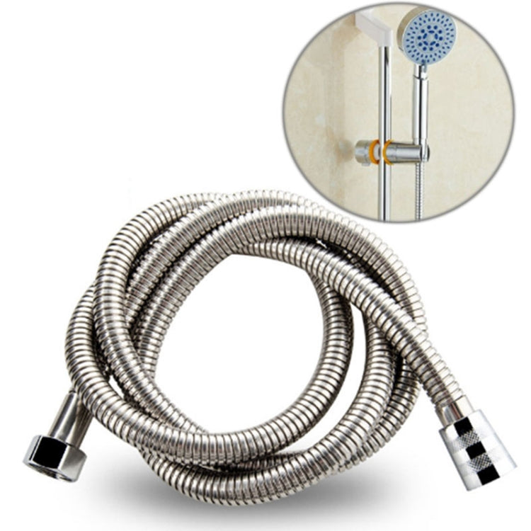 1.5m G1/2 Inch Flexible Stainless Steel Showerhead Hose Pipe Compact Anti Burst Bath Water Pipe, 1.5m (Compact)