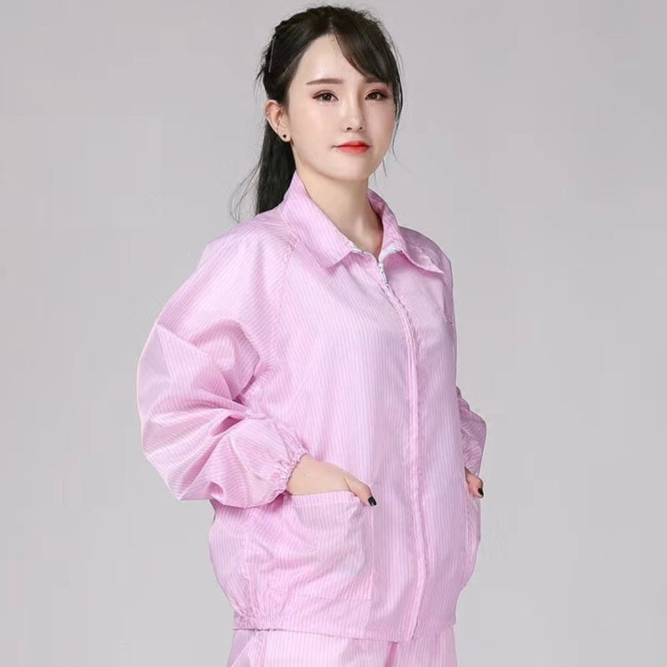 Antistatic Top Short Dust-free Jacket Lapel Overalls,Size:L, Size:L