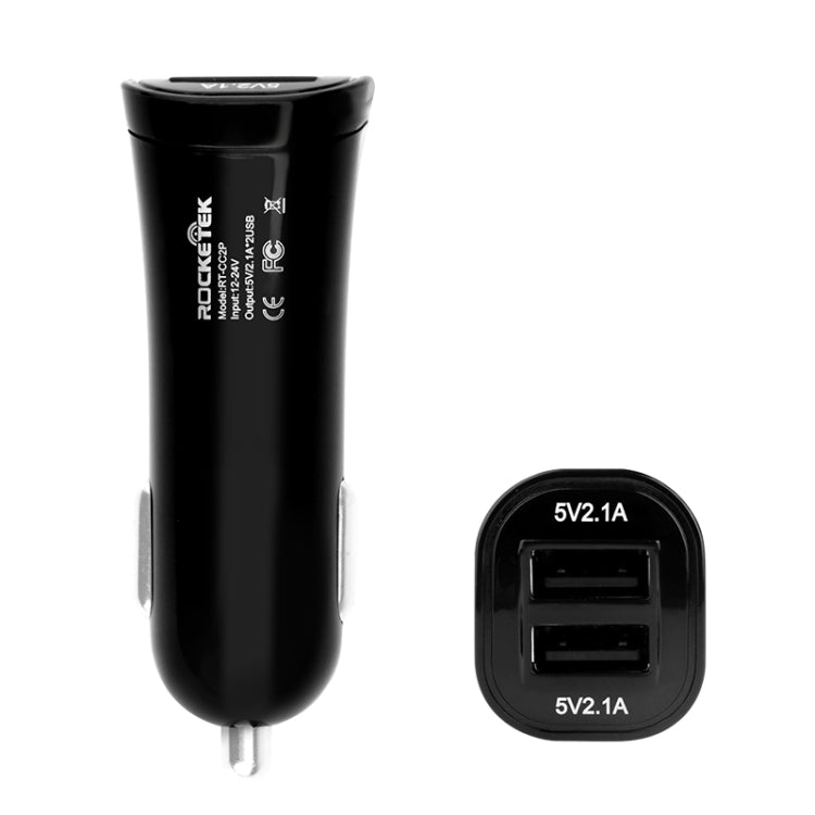 ROCKETEK CC2P DC 5V 4.2A Dual USB Smart Car Charger, CC2P