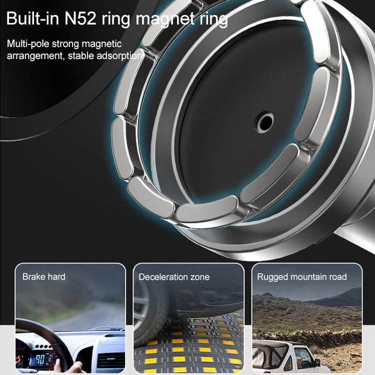 12PRO 15W Aluminum Alloy MagSafe Magnetic Car Wireless Charger Mobile Phone Holder , Car Wireless Charger Holder