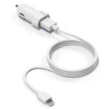 IVON CC13 QC 3.0 Fast Charging Car Charger Set with 8 Pin Charging Cable, Charger with 8 Pin Cable