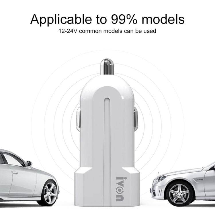 IVON CC13 QC 3.0 Fast Charging Car Charger Set with Micro USB Charging Cable, Charger with Micro USB Cable
