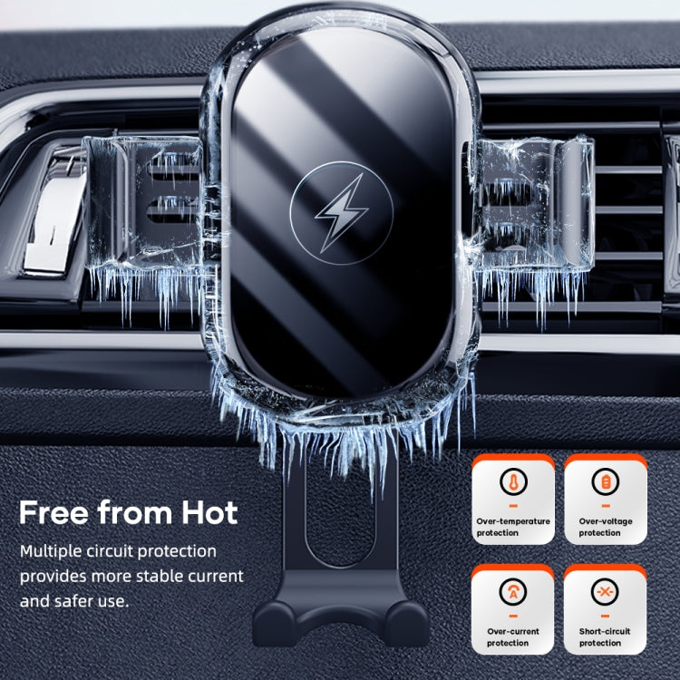 ROCK W31 Car Gravity Wireless Charging Air Outlet Bracket, W31