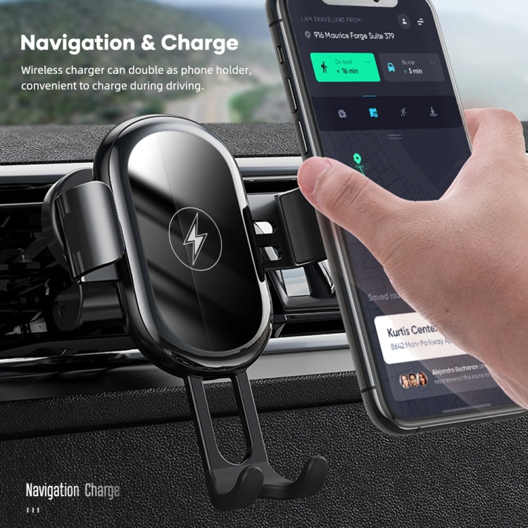 ROCK W31 Car Gravity Wireless Charging Air Outlet Bracket, W31
