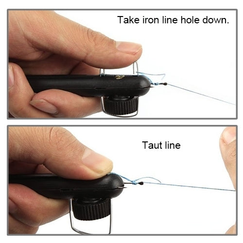 Fishing Line String Knotter Fishing Hook Tie Device Manual Knot Tying Tool, Fishing Hook Tie Device