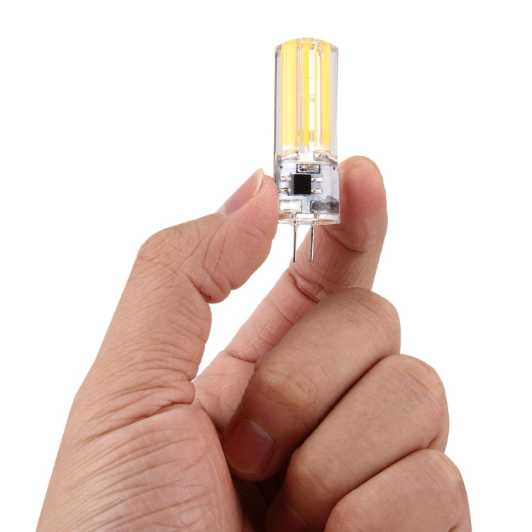 G4 4W Silicone Dimmable 8 LED Filament Light Bulb for Halls, AC 220-240V