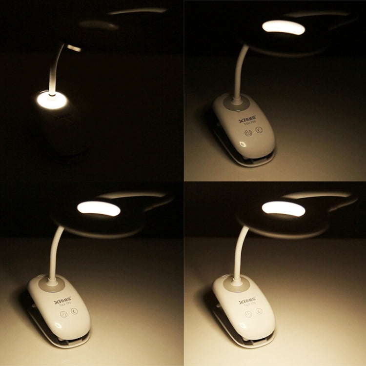 28 LEDs Flexible Goose Neck Hollow Ring Design Eye Protection Light with Clip & Small Night Light Function, TGX-770