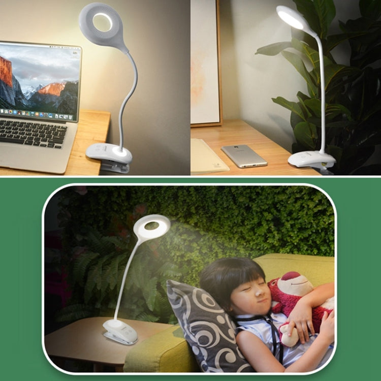 28 LEDs Flexible Goose Neck Hollow Ring Design Eye Protection Light with Clip & Small Night Light Function, TGX-770
