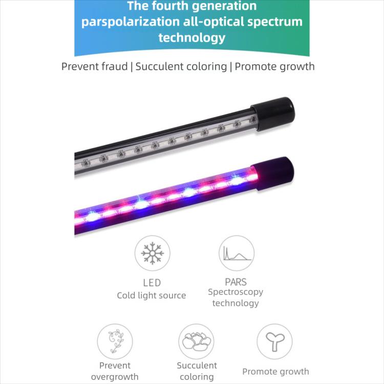 30W Triple Heads Adjustable Spectrum Timing LED Lamp for Plant Growth Lighting, USB Plug DC 5V, 30W