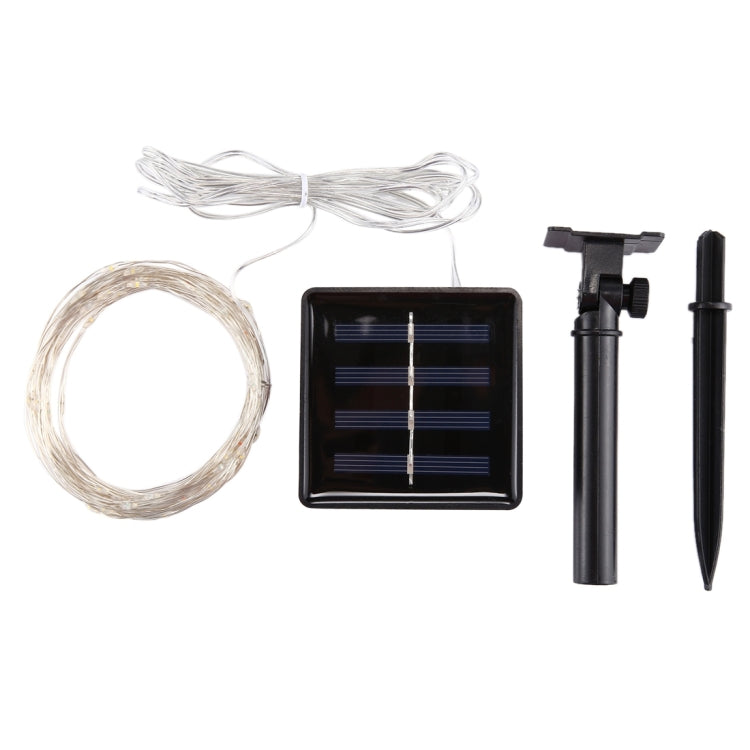 20m 200 LEDs SMD 0603 Solar Panel Silver Wire String Light Fairy Lamp Decorative Light, DC 5V, 20m 200 LEDs Colorful Light, 20m 200 LEDs White Light