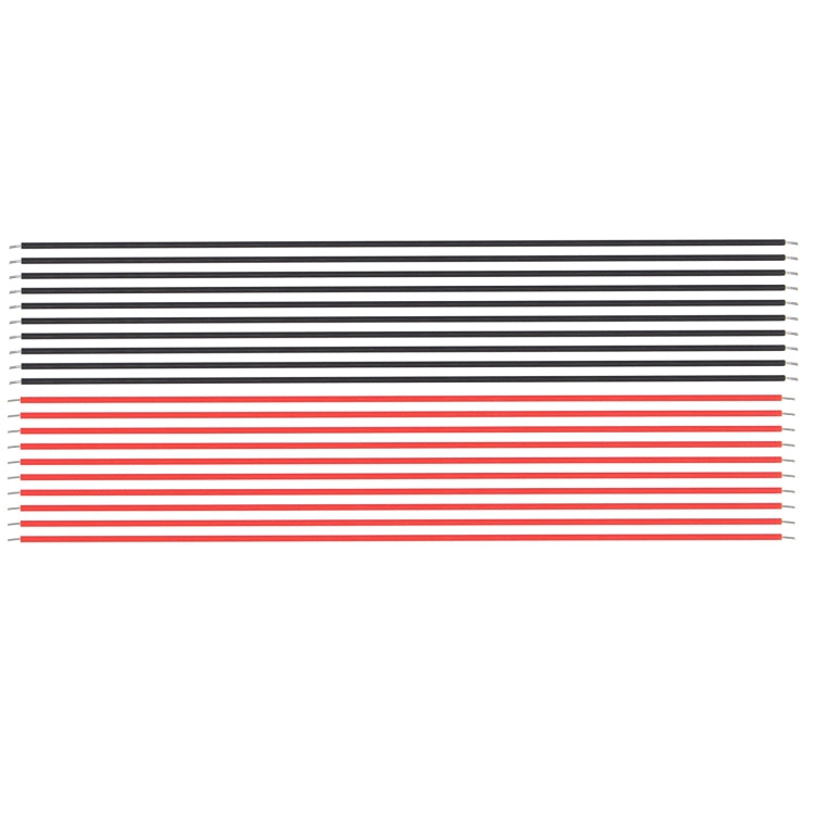 10 Pairs 22AWG Red Black Parallel Circuit Cables, Length: 20cm, 20cm