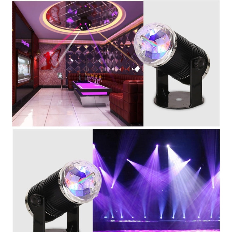 3W Mini Rotating Magic Ball LED Stage Light  EU Plug, EU Plug