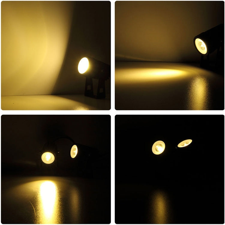 3W One for Three Solar Spotlight Outdoor IP65 Waterproof Light Control Induction Lawn Lamp, Luminous Flux: 300-400lm (RGB Cyclic Fixation), One for Three