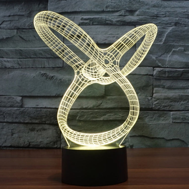 7 Color Discoloration Creative Visual Stereo Lamp Desk Lamp Night Light, Abstract Style Model 2