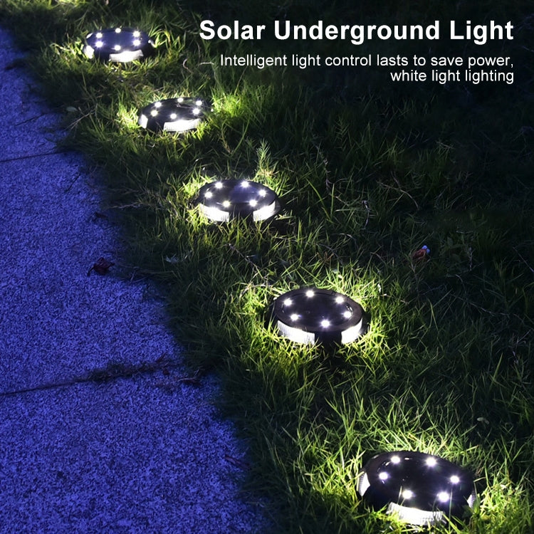 10 LEDs Solar Outdoor Garden Waterproof Buried Light, 10 LED