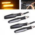 4 PCS DC 12V Motorcycle 12-LED Turn Signal Indicators Blinker Light, (Yellow Light), 12 LED