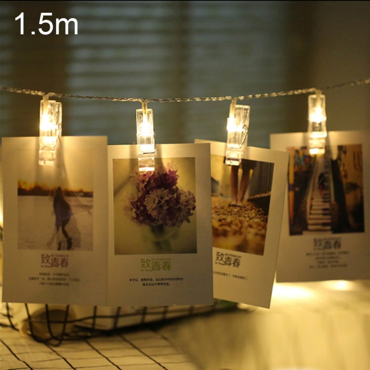 10 LEDs 2 x AA Batteries Box Chains Lamp Decorative Light for Home Hanging Pictures, DIY Party, Wedding, Christmas Decoration, 1.5m