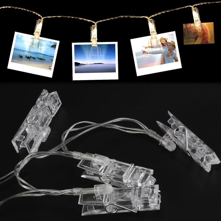 10 LEDs 2 x AA Batteries Box Chains Lamp Decorative Light for Home Hanging Pictures, DIY Party, Wedding, Christmas Decoration, 1.5m