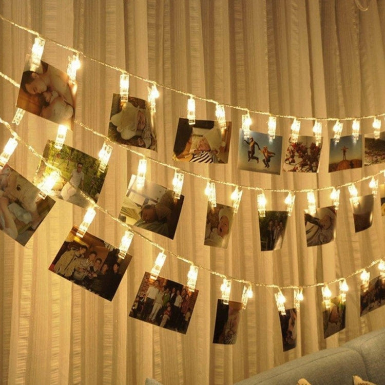 10 LEDs 2 x AA Batteries Box Chains Lamp Decorative Light for Home Hanging Pictures, DIY Party, Wedding, Christmas Decoration, 1.5m