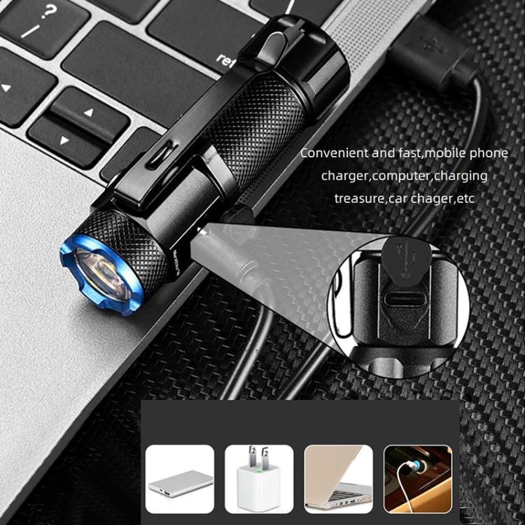603 IPX6 Mini Flashlight with Clip, 603
