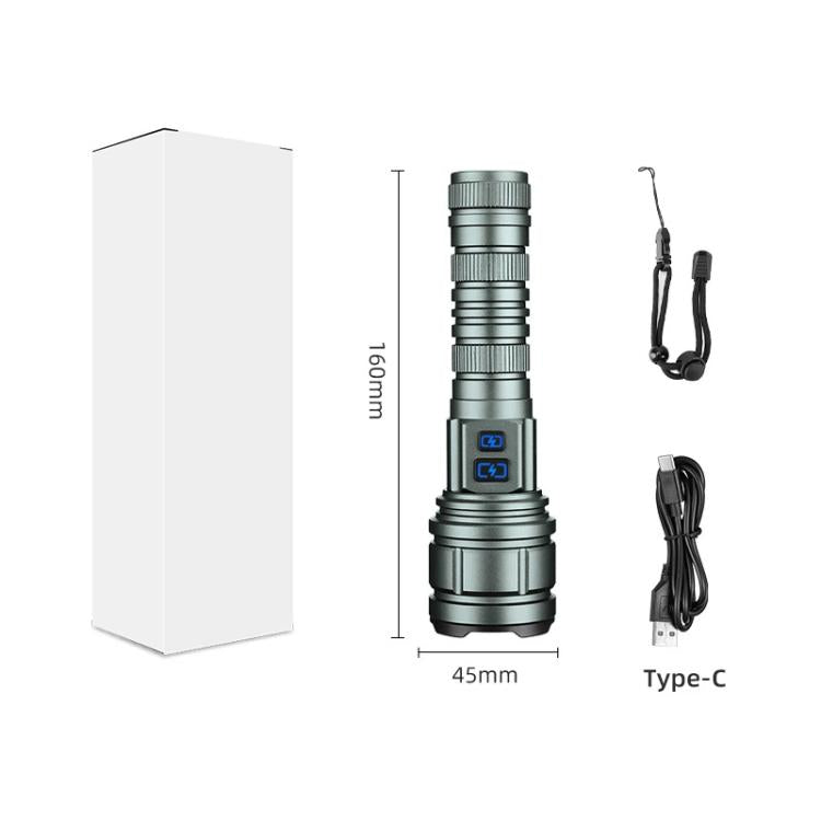 G62 20W White Laser Wick Telescopic Zoom LED Flashlight, G62