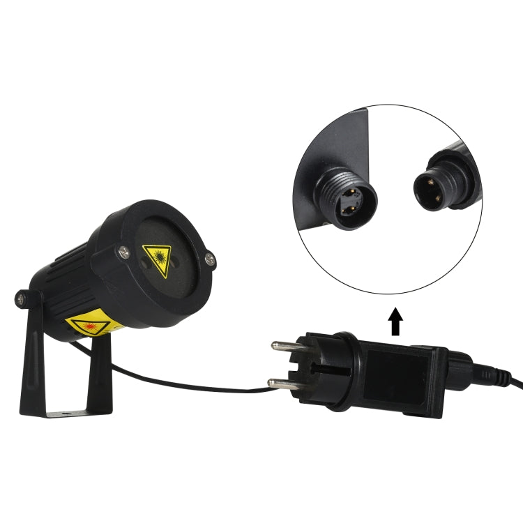 LED Outdoor Courtyard Static Sky Star Laser Projection Decorative Light IP44 Waterproof with Remote Control, EU Plug
