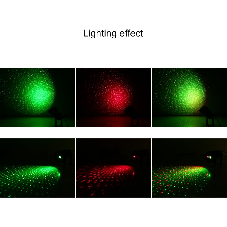 LED Outdoor Courtyard Static Sky Star Laser Projection Decorative Light IP44 Waterproof with Remote Control, EU Plug
