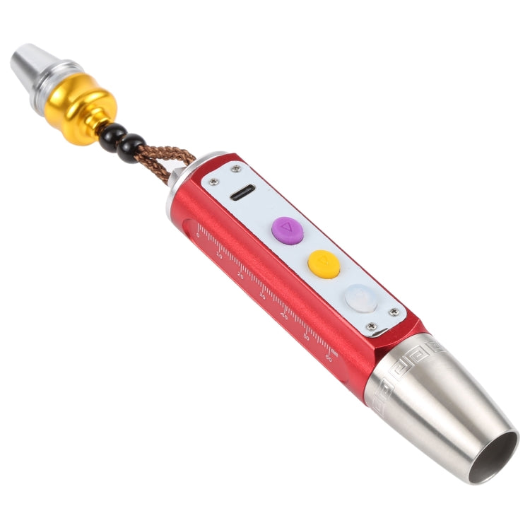 36C Type-C Charging Stepless Dimming Three Light Source Jade Identification Flashlight, 36C