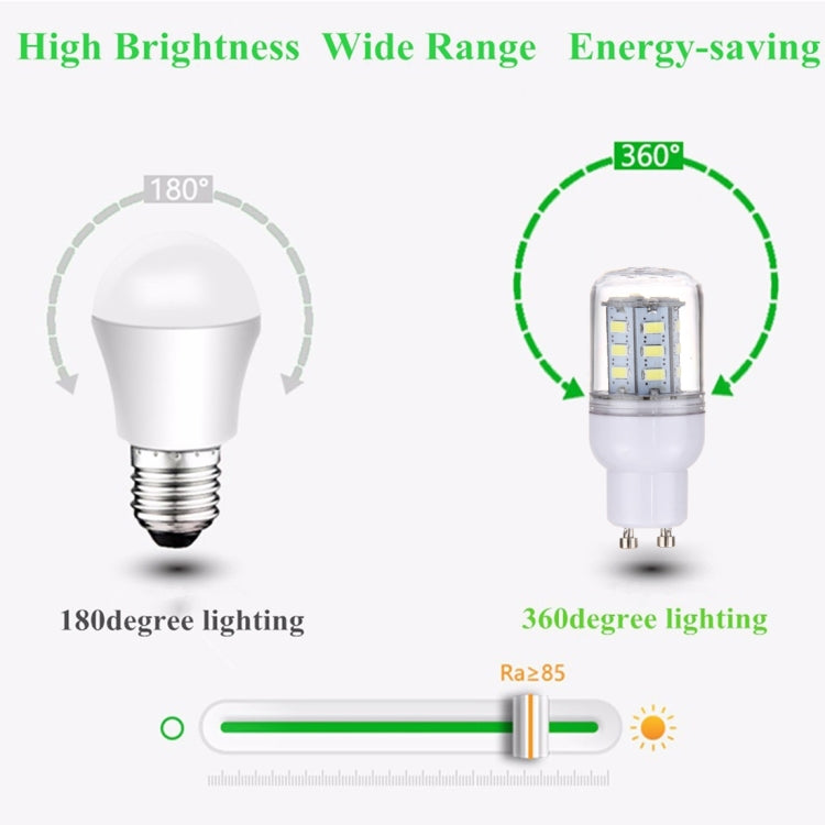 GU10 2.5W 24 LEDs SMD 5730 LED Corn Light Bulb, AC 12-24V, AC 12-24V