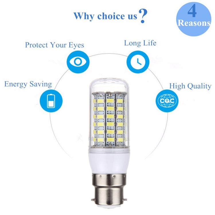 B22 5.5W 69 LEDs SMD 5730 LED Corn Light Bulb, AC 12-60V, AC 12-60V