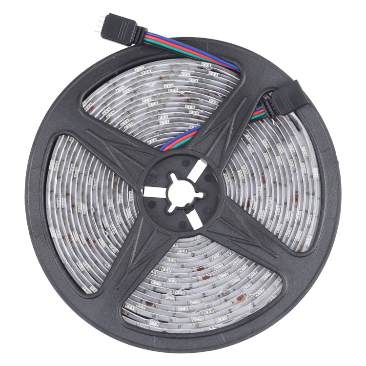 10m 300 LEDs SMD 5050 IP65 Waterproof RGB Light Strip with 24-keys Bluetooth + Music Remote Control, EU Plug, 10m 300 LEDs IP65