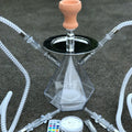 Acrylic Double Pipe Hookah Set, Double Pipe