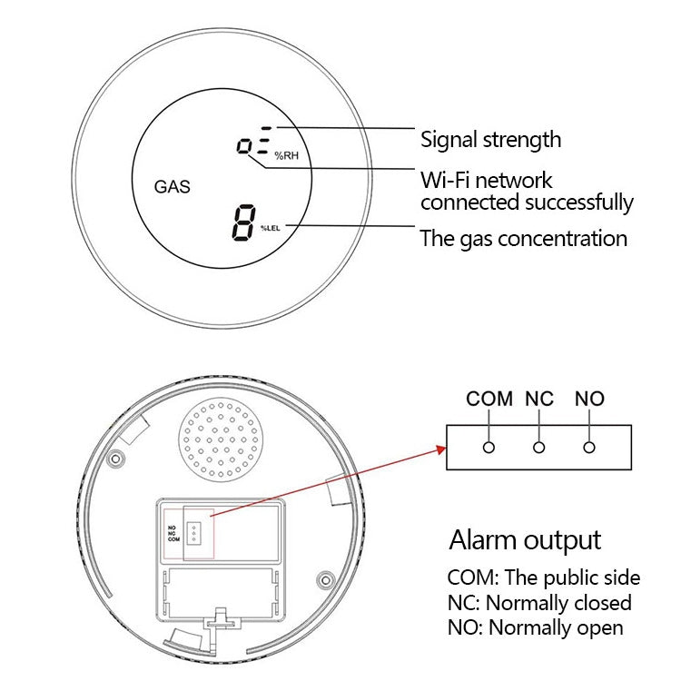 PA-210W WiFi + Tuya Gas Alarm, PA-210W