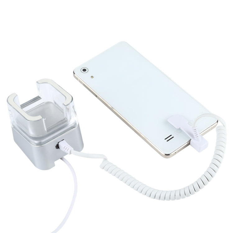 Mobile Phone Anti-theft Alarm Display Stand with Remote Control for Mobile Phones with Micro-USB Port, Micro USB Cable