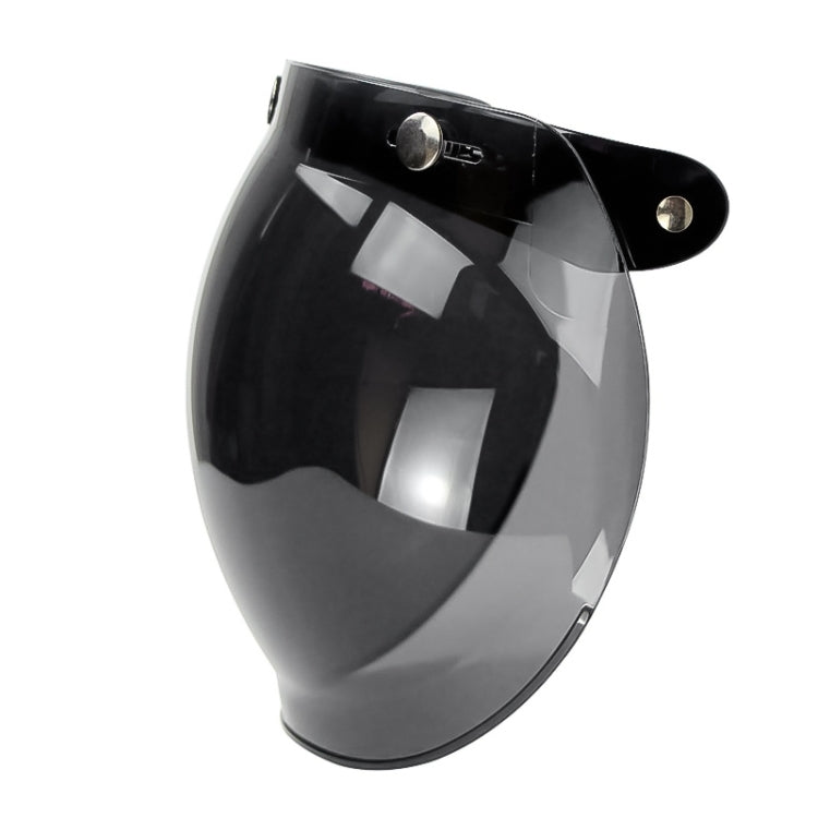 Soman Motorcycle Bubble Visor Open Face Helmet Visor Helmet Windshield Shield with Transparent Frame