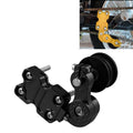 HC154 Motorcycle Modified Accessories Universal Aluminum Alloy Chain Adjuster, Aluminum Alloy Black, Aluminum Alloy Silver
