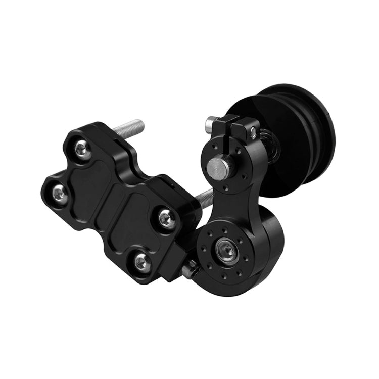 HC154 Motorcycle Modified Accessories Universal Aluminum Alloy Chain Adjuster, Aluminum Alloy Black, Aluminum Alloy Silver