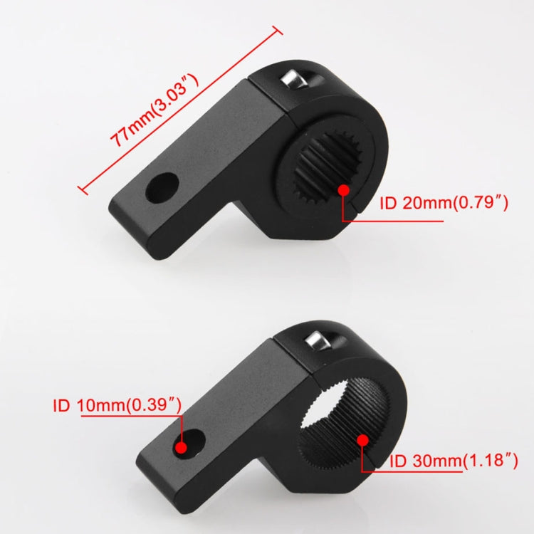 MB-EA076-1 Motorcycle Modification Accessories 20-30mm Universal Guardrail Spotlight Fixed Clip Bracket, Spotlight Fixed Clip Bracket
