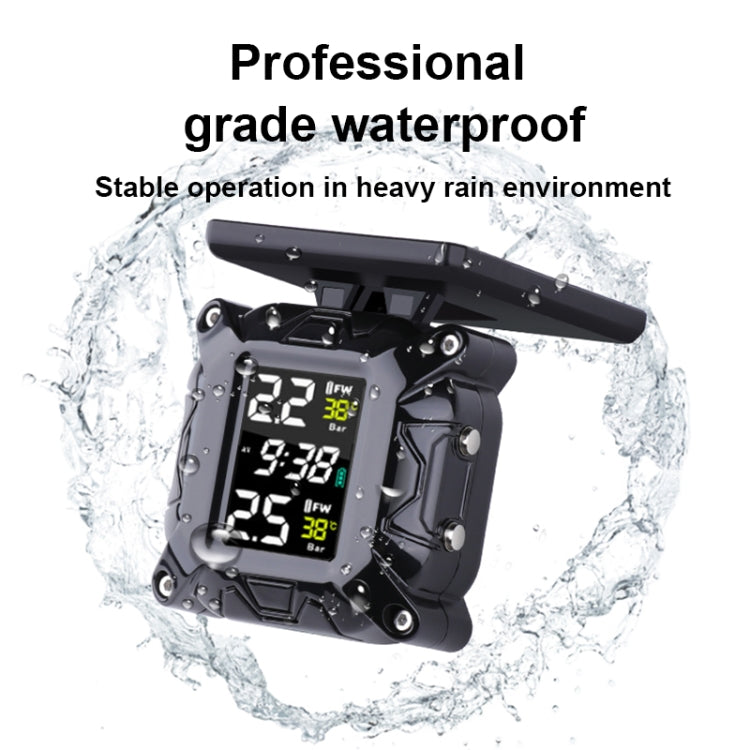 M4 Anti-vibration Motorcycles Tire Pressure Monitor with Anti-theft Screw Holder, M4 Anti-vibration