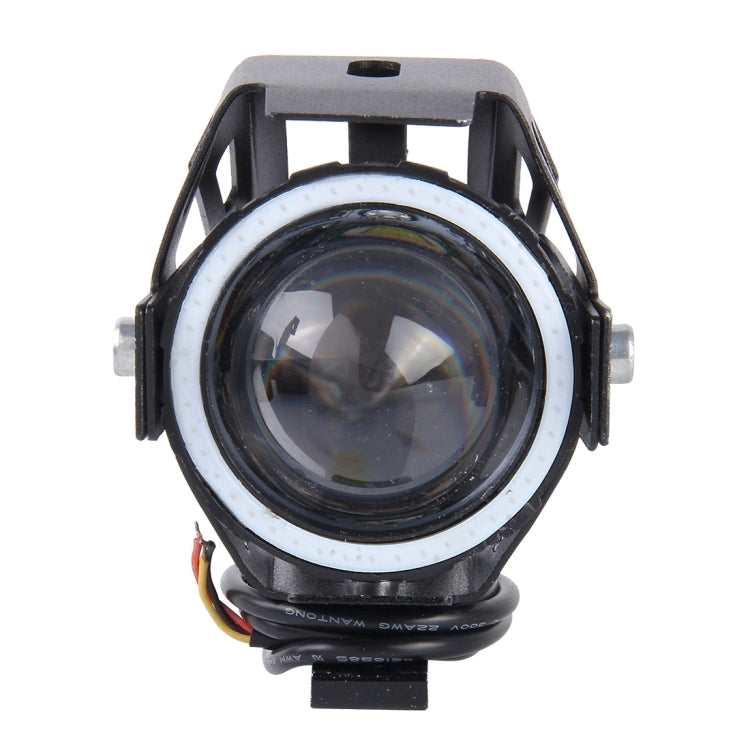 U7 10W 1000LM CREE LED Life Waterproof Headlamp Light with Angel Eyes Light for Motorcycle / SUV, DC 12V, U7 10W 1000LM Blue Light, U7 10W 1000LM Red Light