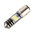 BA20D DC12V / 7.4W Motorcycle LED Headlight with 24LEDs SMD-3030 Lamp Beads, BA20D Style 1 (White Light), BA20D Style 1 (Yellow + White)