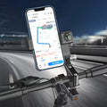 Motorcycle Spherical Compass Phone Holder, Handlebar with Light, Handlebar with Light (Black), Handlebar with Light (Green)