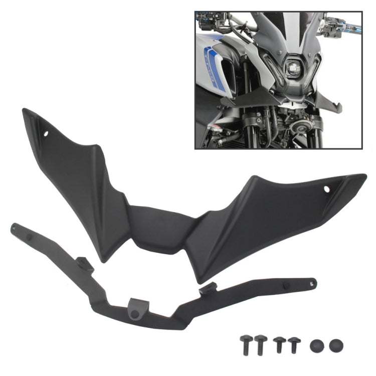 For Yamaha MT-09 2021-2023 Motorcycle Sport Downforce Naked Forntal Spoilers Aerodynamic Wing Deflector, MO-TF009 (Black), MO-TF009 (Carbon