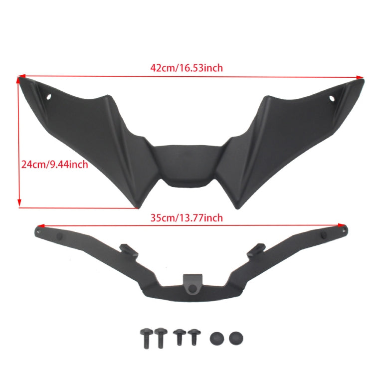 For Yamaha MT-09 2021-2023 Motorcycle Sport Downforce Naked Forntal Spoilers Aerodynamic Wing Deflector, MO-TF009 (Black), MO-TF009 (Carbon