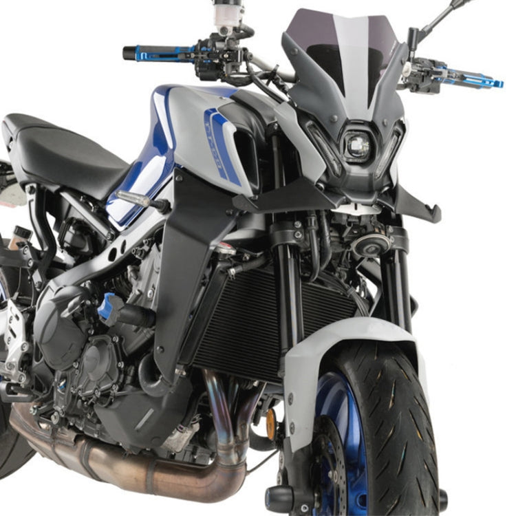 For Yamaha MT-09 2021-2023 Motorcycle Sport Downforce Naked Forntal Spoilers Aerodynamic Wing Deflector, MO-TF009 (Black), MO-TF009 (Carbon
