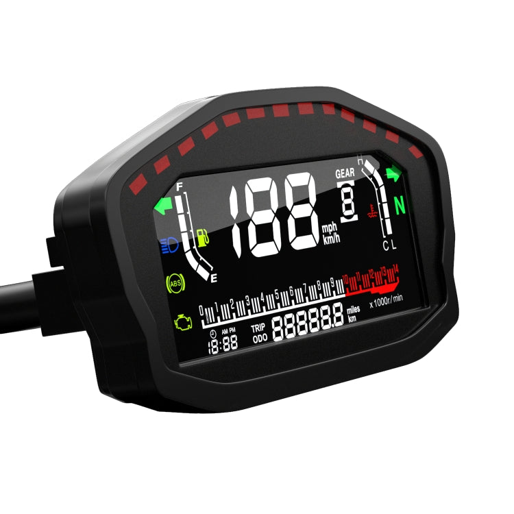 CS-1089A1 Motorcycle Modified Multi-function LCD Color Screen Odometer Tachometer, CS-1089A1