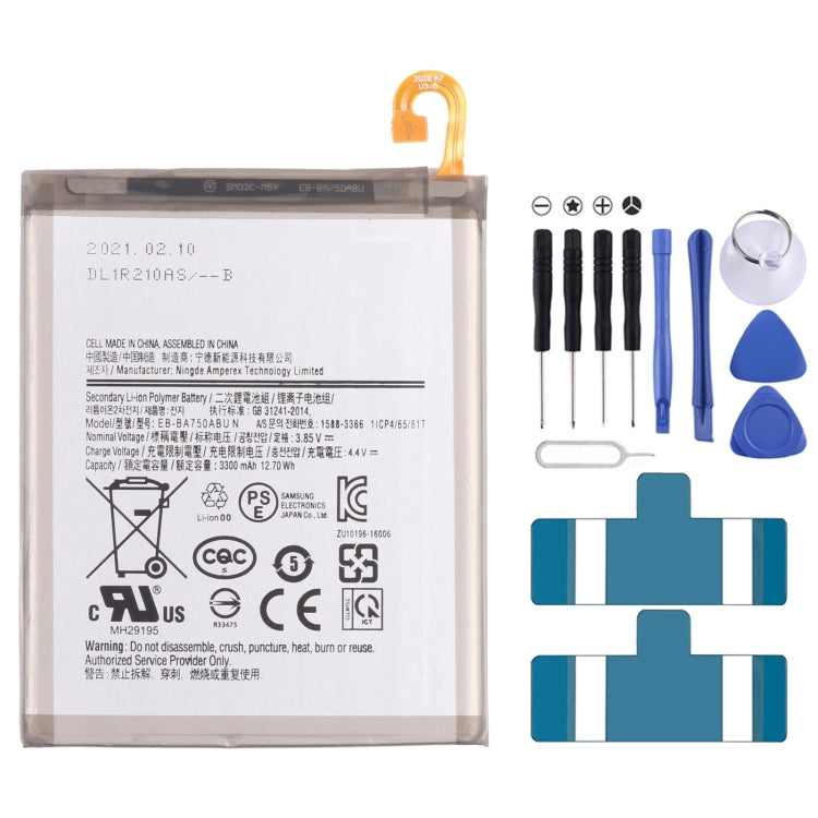3300mAh EB-BA750ABU Li-ion Battery Replacement for Samsung Galaxy A7 2018 SM-A750/A10 SM-A105/A8S SM-G8870/M10 SM-M105, For Samsung Galaxy A7 2018