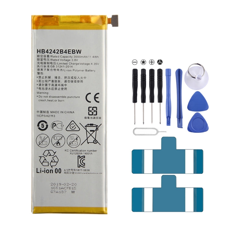 HB4242B4EBW Li-ion Polymer Battery for Huawei Honor 6 / Honor 4X, For Honor 6