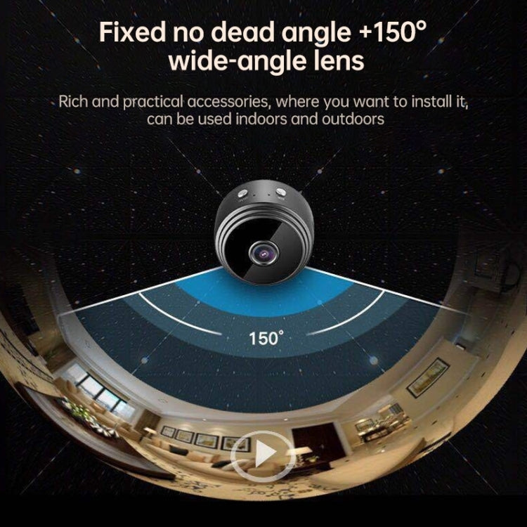 A9 1080P WiFi Wireless Network Camera Wide-angle Recorder, A9 1080P (White), A9 1080P (Black)